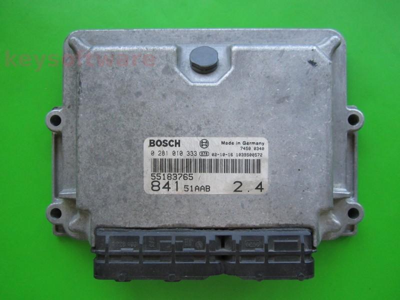 ECU Lancia Thesis 2.4JTD 55183765 0281010333 EDC15C7 {+
