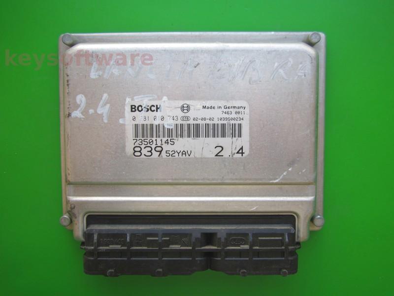 ECU Lancia Lybra 2.4JTD 73501145 0281010743 EDC15C7