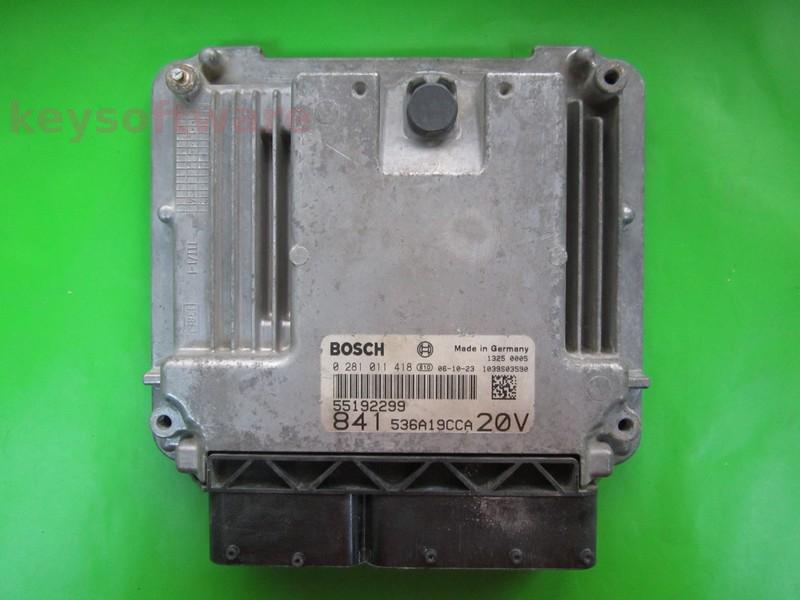 ECU Lancia Thesis 2.4JTD 55192299 0281011418 EDC16C8 {