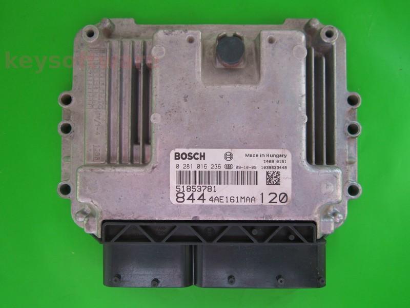 ECU Lancia Delta 1.6JTD 51853781 0281016236 EDC16C39