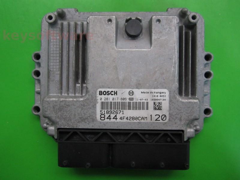 ECU Lancia Delta 1.6JTD 51892671 0281017806 EDC16C39 }