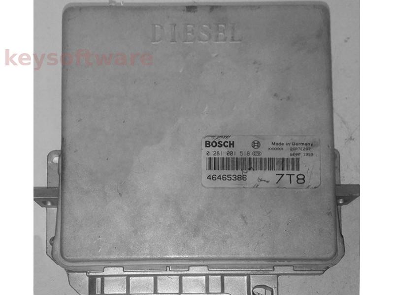 ECU Lancia Kappa 2.4TDI 46465386 0281001518 EDC1.3.1 {
