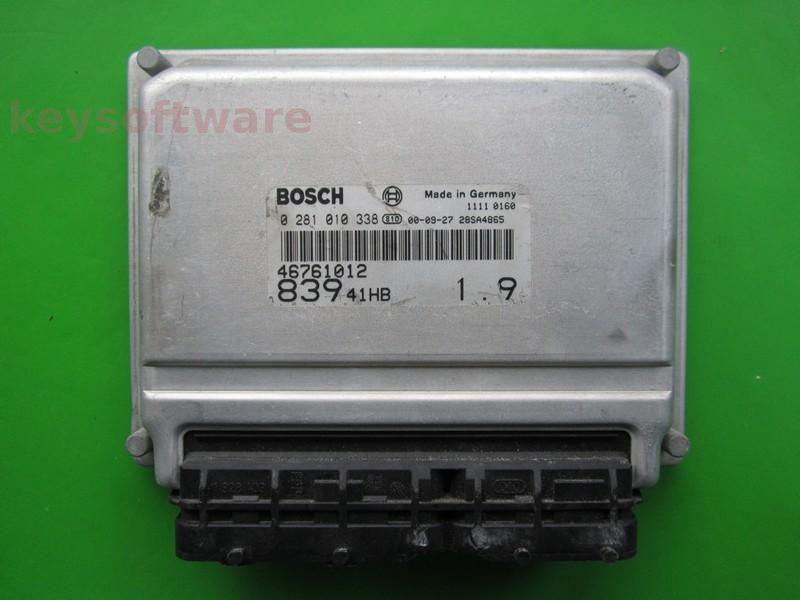 ECU Lancia Lybra 1.9JTD 46761012 0281010338 EDC15C7