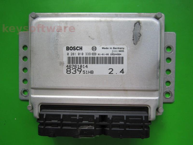 ECU Lancia Lybra 2.4JTD 46761014 0281010339 EDC15C7 {