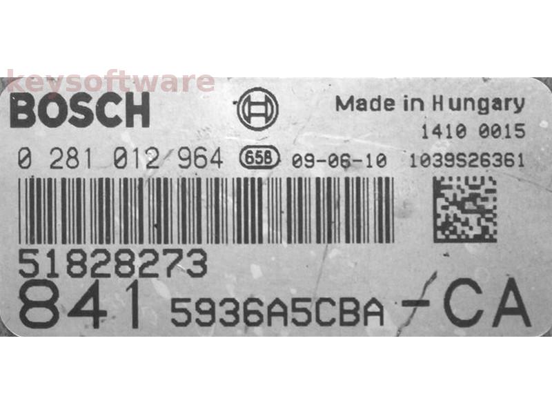 ECU Lancia Thesis 2.4JTD 51828273 0281012964 EDC16C39 {