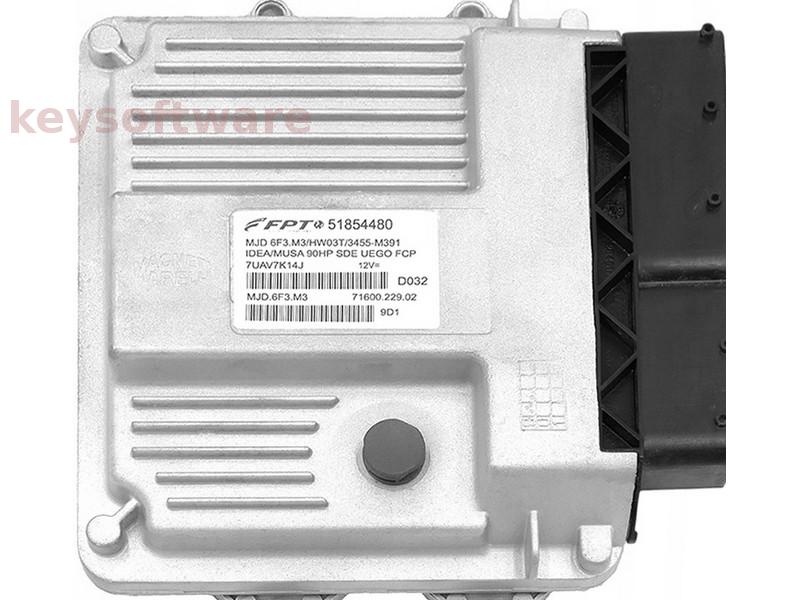 ECU Lancia Musa 1.3JTD 51854480 6F3.M3 HW03T