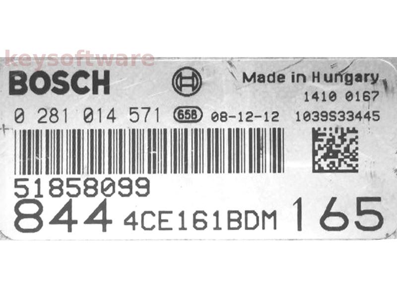 ECU Lancia Delta 2.0JTD 51858099 0281014571 EDC16C39 {