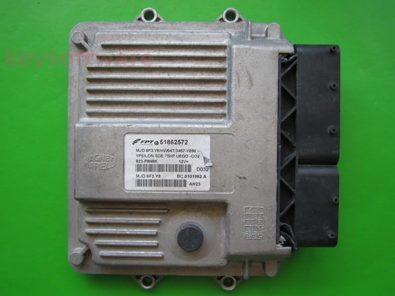 ECU Lancia Y 1.3JTD 51862572 6F3.Y8