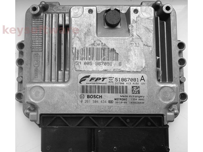 ECU Lancia Delta 1.8 51867081 0261S04434 MED17.3.1 {