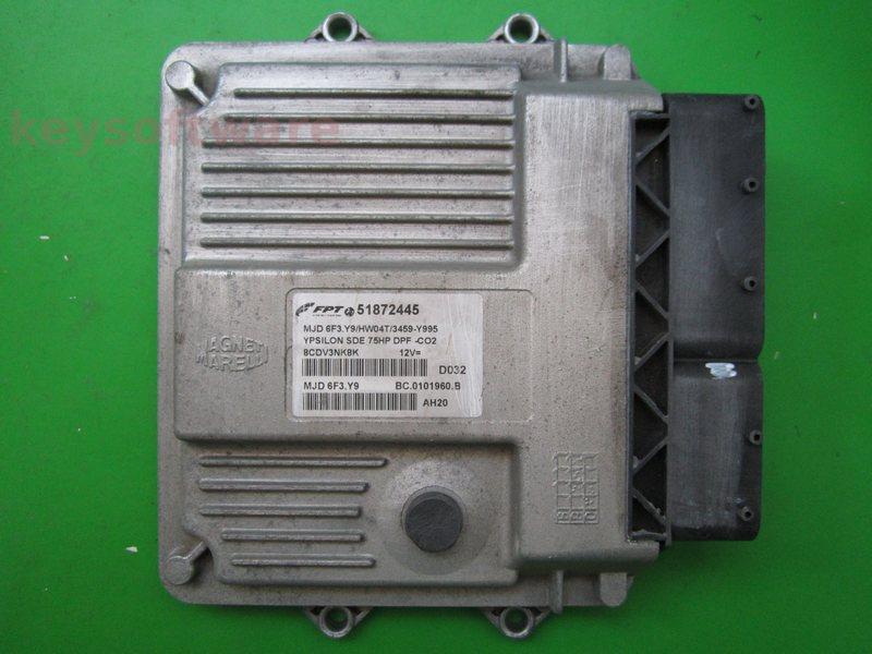 ECU Lancia Y 1.3JTD 51872445 6F3.Y9