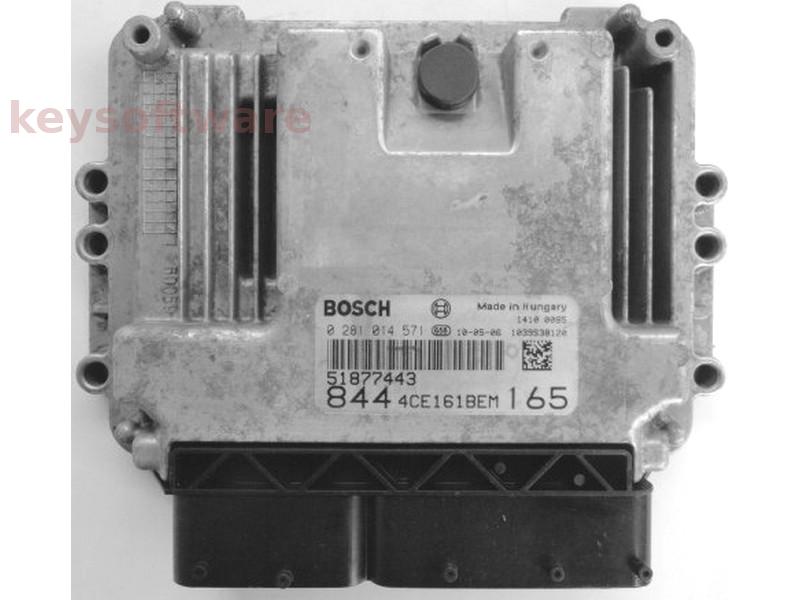 ECU Lancia Delta 2.0JTD 51877443 0281014571 EDC16C39 {