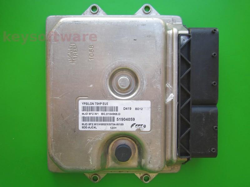 ECU Lancia Y 1.3JTD 51904059 8F2.W1