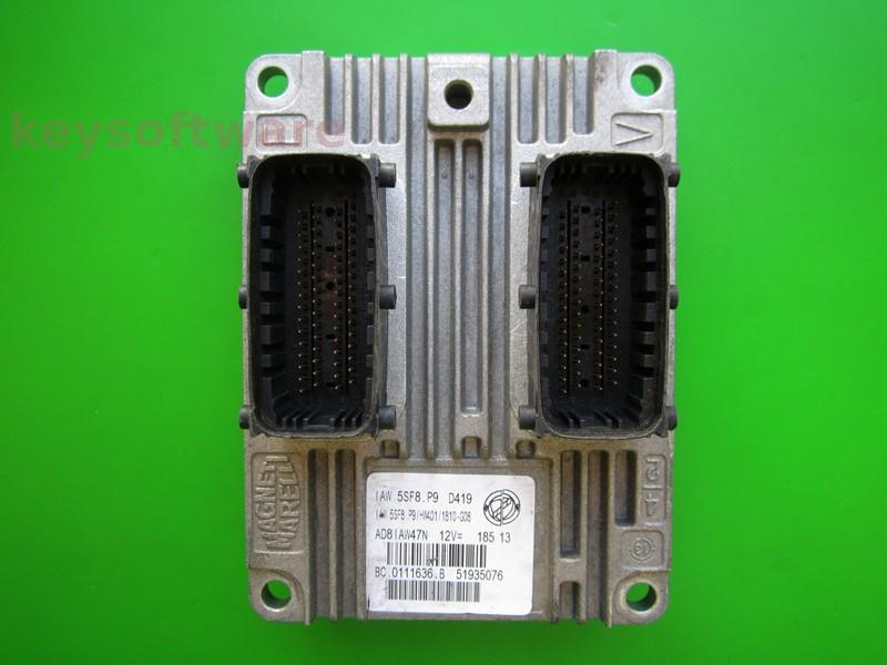 ECU Lancia Y 1.2 51935076 IAW 5SF8.P9 {