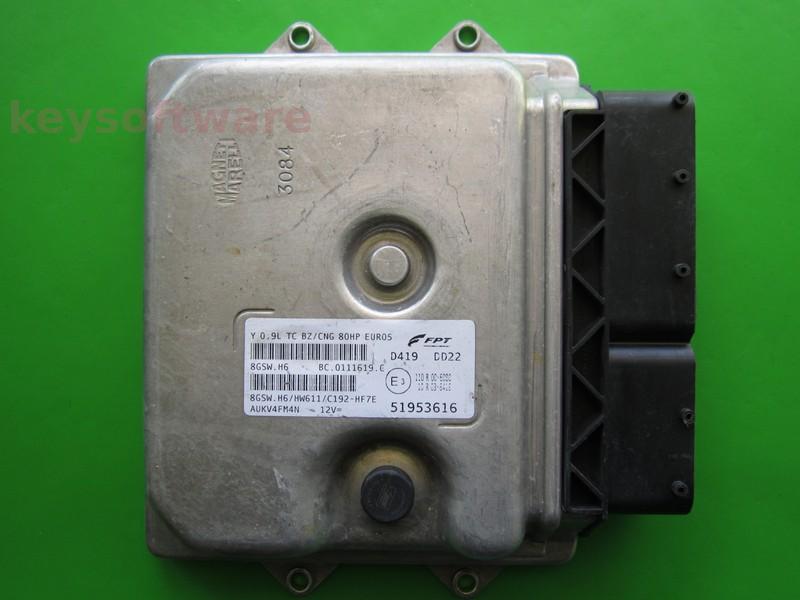 ECU Lancia Y 0.9 51953616 8GSW.H6 EURO5