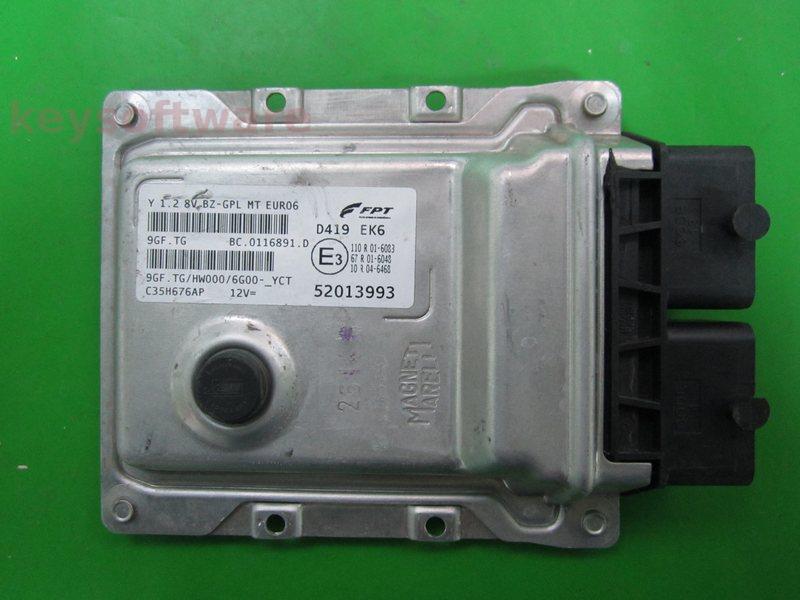 ECU Lancia Y 1.2 52013993 9GF.TG EURO6