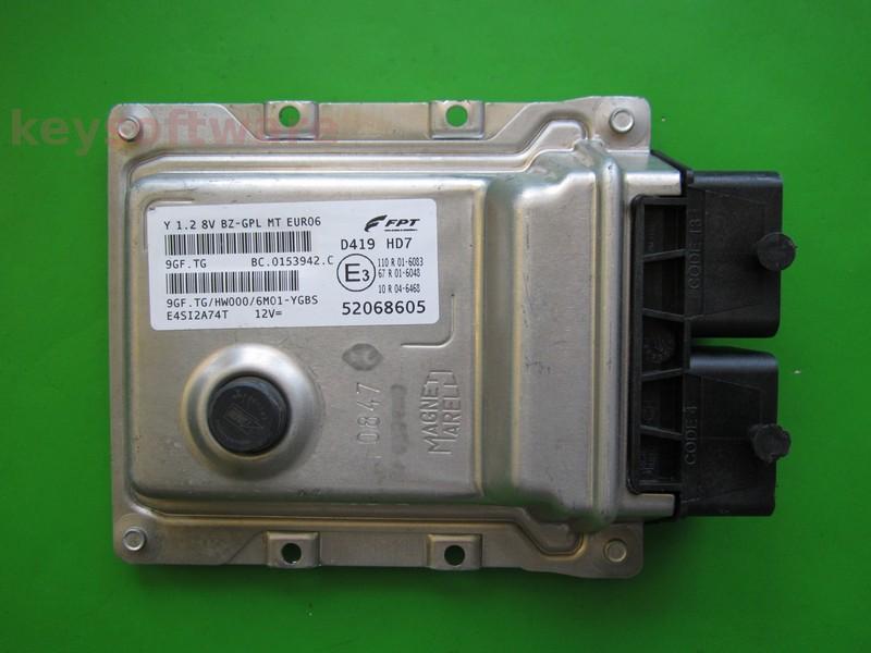 ECU Lancia Y 1.2 52068605 9GF.TG EURO6