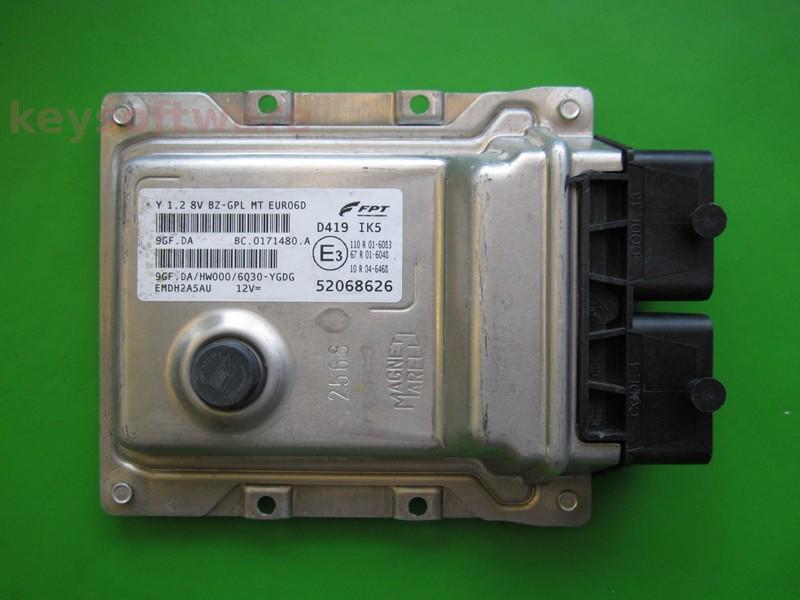 ECU Lancia Y 1.2 52068626 9GF.DA EURO6