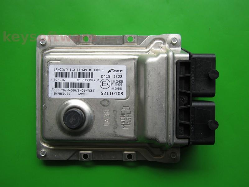 ECU Lancia Y 1.2 52110108 9GF.TG EURO6 {