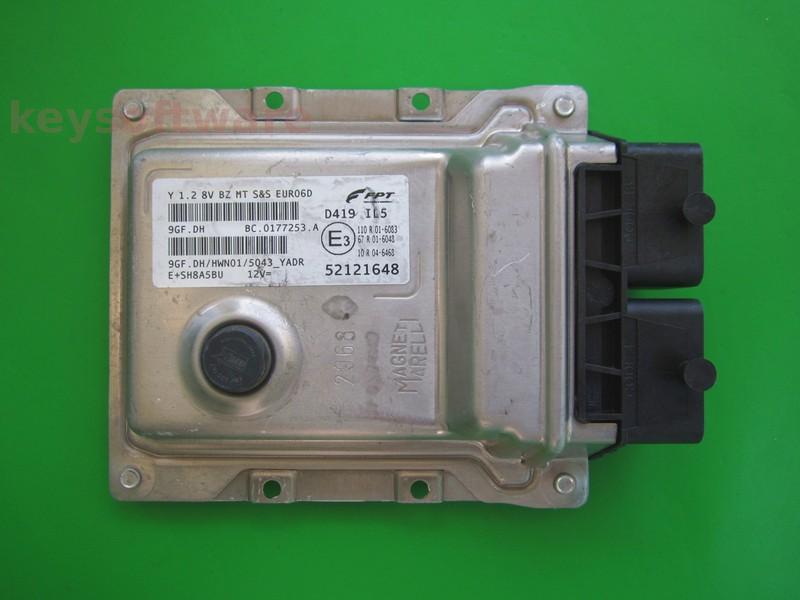 ECU Lancia Y 1.2 52121648 9GF.DH EURO6D }