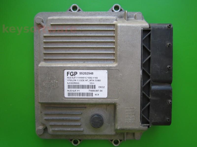 ECU Lancia Y 1.3JTD 55202548 6JF.Y1