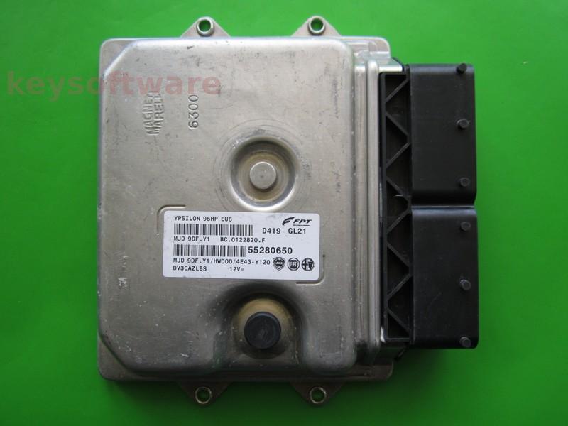 ECU Lancia Y 1.3JTD 55280650 9DF.Y1 }