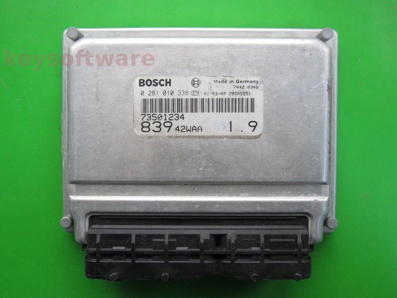 ECU Lancia Lybra 1.9JTD 73501234 0281010338 EDC15C7 {