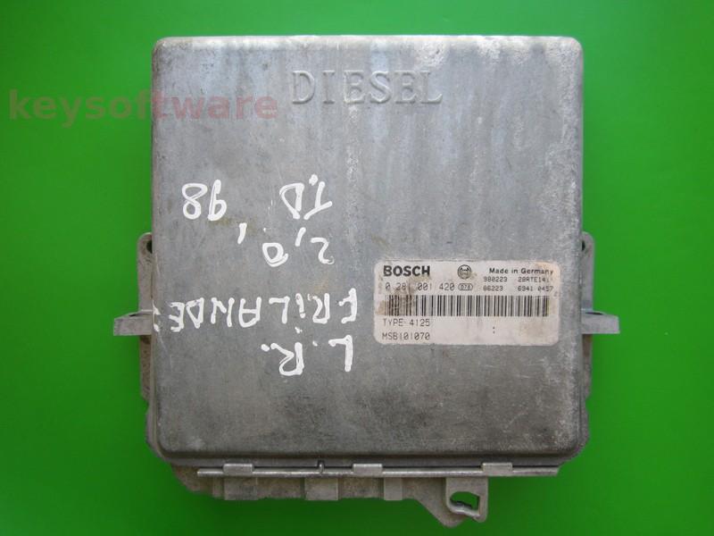 ECU Land Rover Freelander 2.0D 0281001420 MSB101070 MSA11~