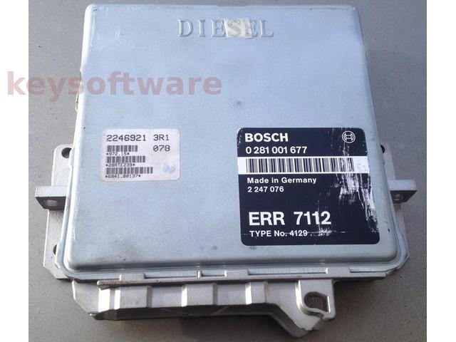 ECU Land Rover Range Rover 2.5TDS 2247076 0281001677 EDC1.3.1 {