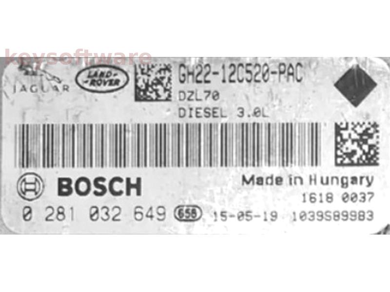 ECU Land Rover Range Rover 3.0D GH22-12C520-PAC EDC17CP55 {