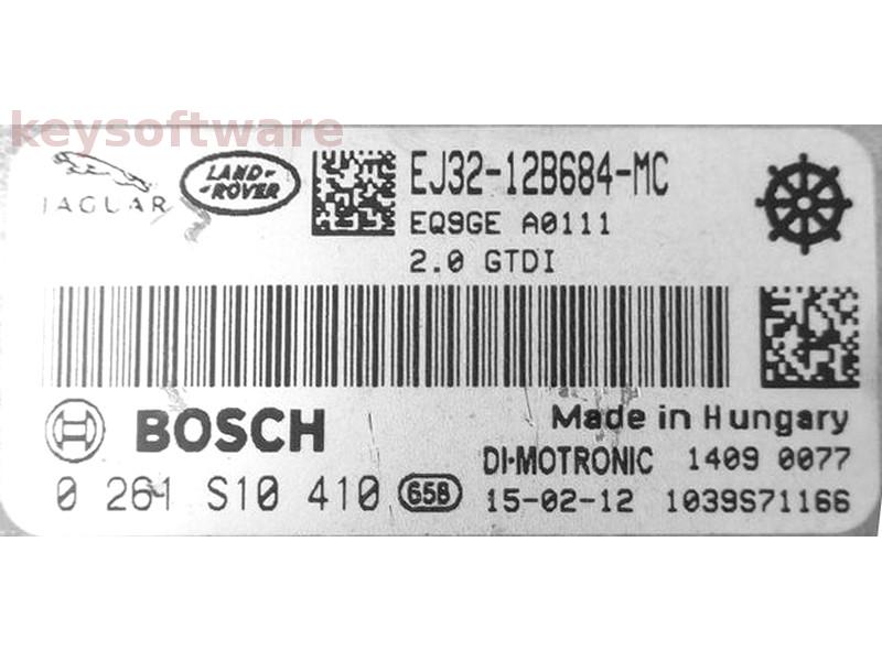 ECU Land Rover Range Rover Evoque 2.0 EJ32-12B684-MC 0261S10410