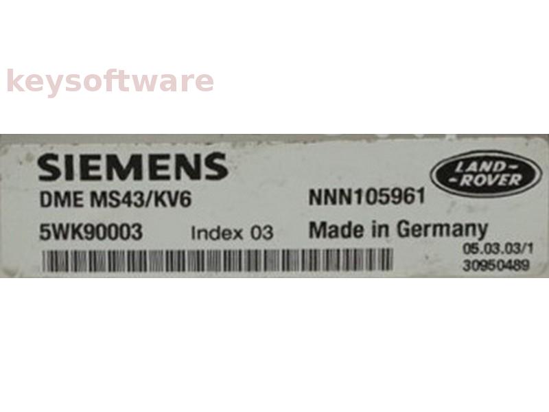 ECU Land Rover Freelander 2.5 5WK90003 NNN105961 MS43
