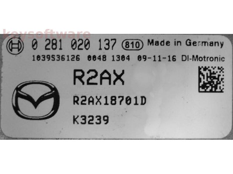 ECU Mazda CX-7 2.2 R2AX18701D 0281020137 R2AX DCU17PC