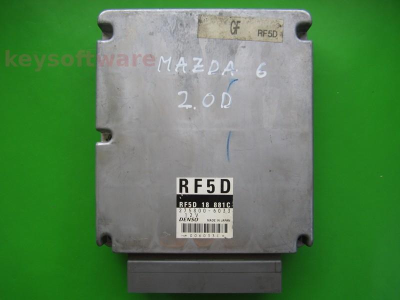 ECU Mazda 6 2.0 RF5D18881C 275800-6033