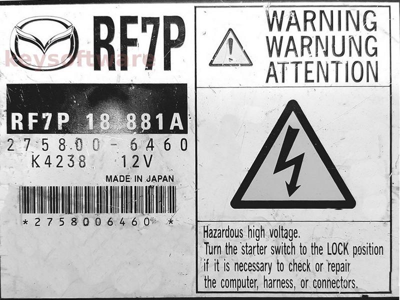 ECU Mazda 5 2.0 RF7P18881A 275800-6460 RF7P