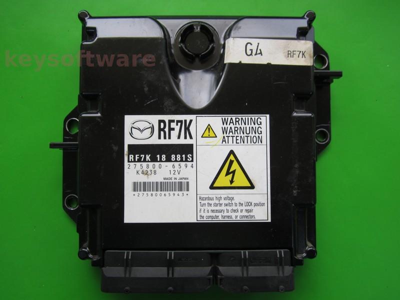ECU Mazda 6 2.0D RF7K18881S 275800-6594 RF7K