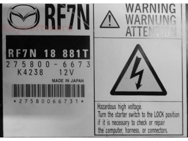 ECU Mazda 5 2.0D RF7N18881T 275800-6673 RF7N