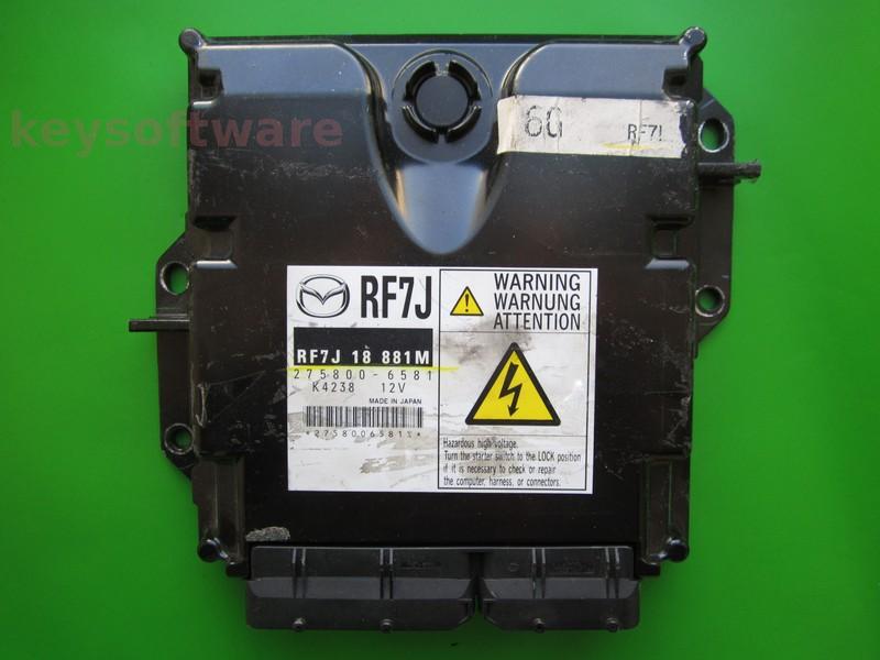 ECU Mazda 6 2.0D RF7J18881M 275800-6581 RF7J