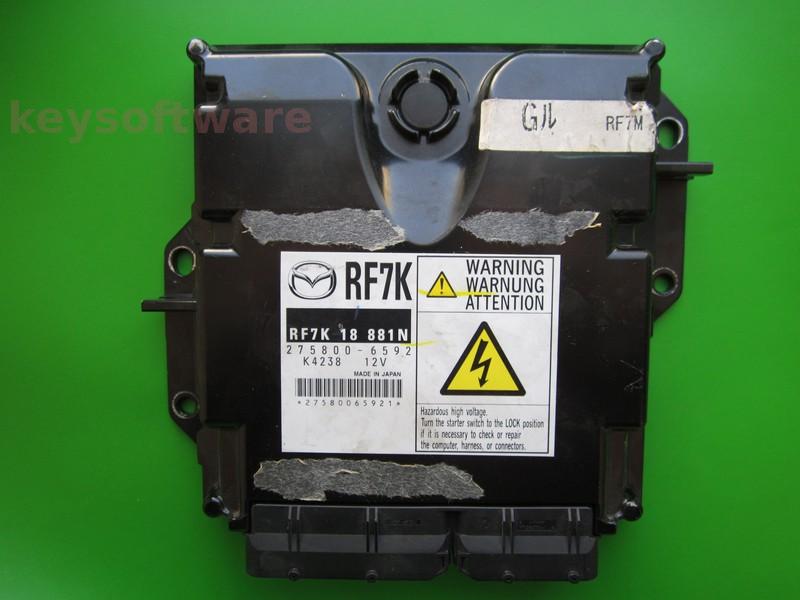 ECU Mazda 6 2.0D RF7K18881N 275800-6592 RF7K