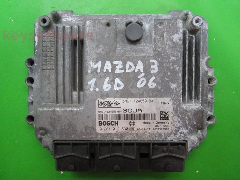 ECU Mazda 3 1.6TDCI 5M61-12A650-BA 0281012530 EDC16C34 +