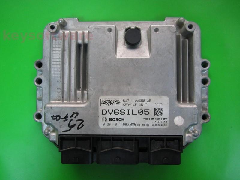 ECU Ford Focus 1.6TDCI 5U71-12A650-AB 0281011995 EDC16C34 G8D {+