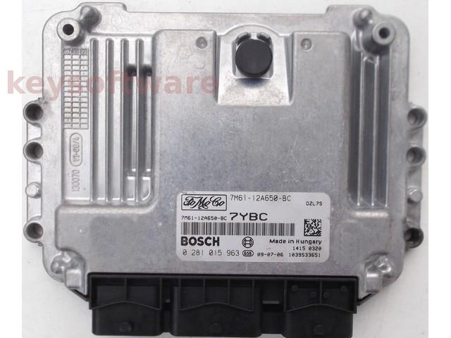 ECU Mazda 3 1.6TDCI 7M61-12A650-BC 0281015963 EDC16C34 {