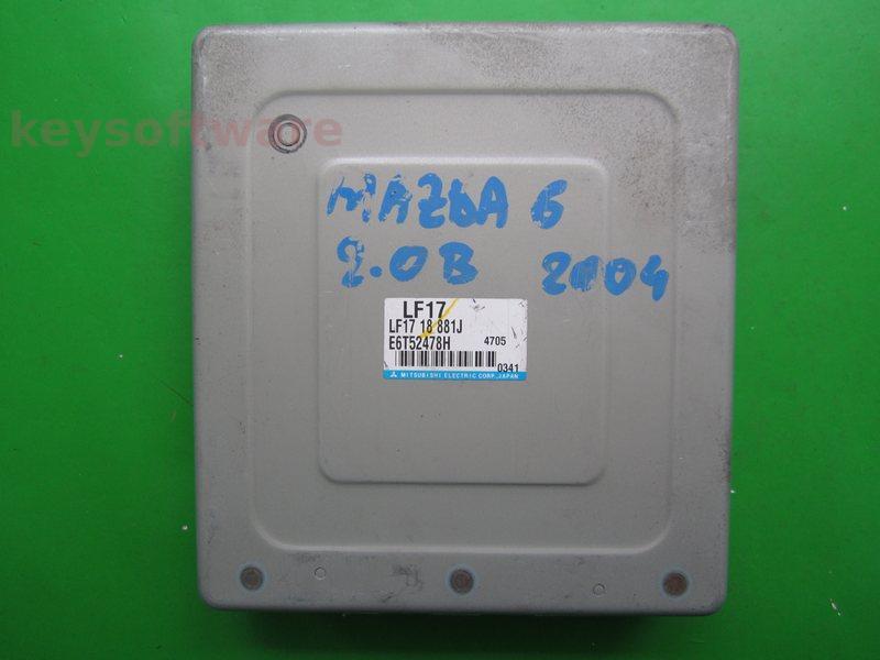 ECU Mazda 6 2.0 LF1718881J E6T52478H