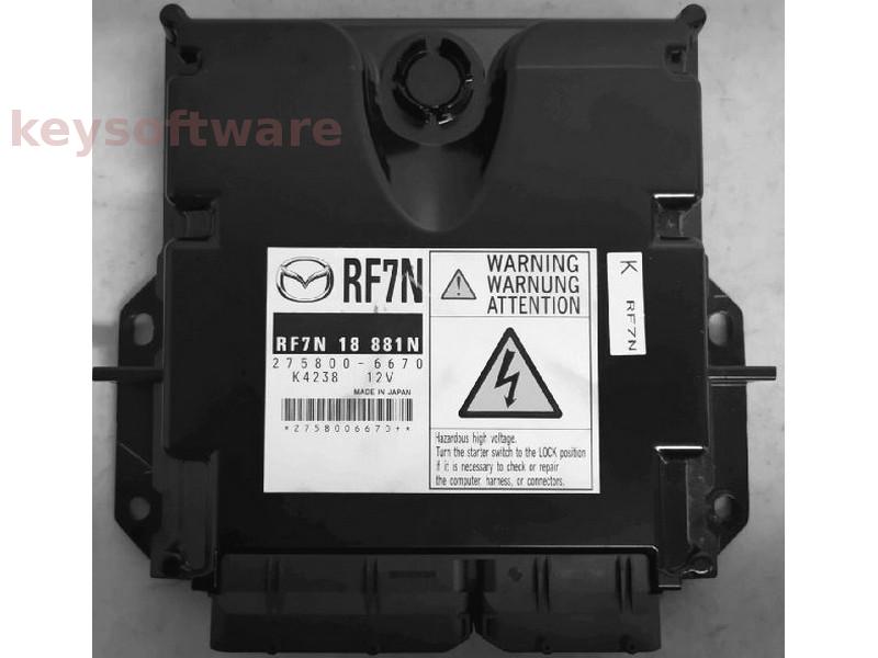 ECU Mazda 5 2.0 RF7N18881N 275800-6670 RF7N