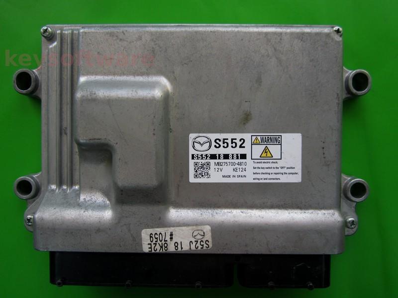 ECU Mazda CX-3 1.5D S55218881 MB275700-4810 S5xx