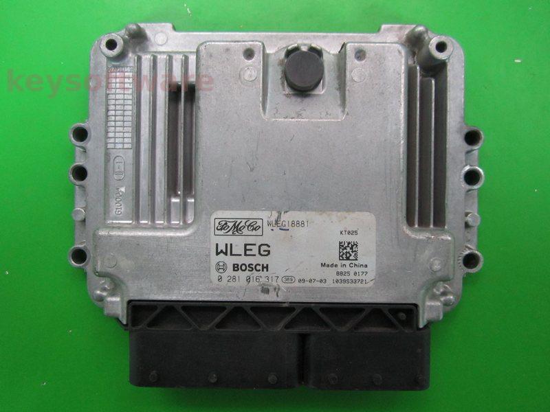 ECU Ford Ranger 2.5TDCI WLEG18881 0281016317 EDC16C7