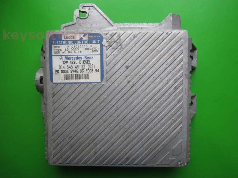 ECU Mercedes C 2.2D 0145454932 80437D DCU W202