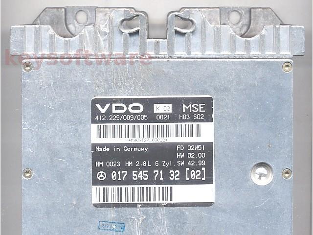 ECU Mercedes C 2.8 0175457132 VDO MSE W202