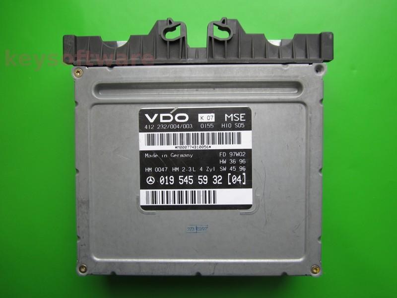 ECU Mercedes E 2.3 0195455932 VDO MSE W210