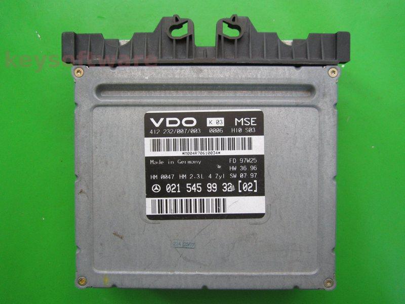 ECU Mercedes E 2.3 0215459932 VDO MSE W210