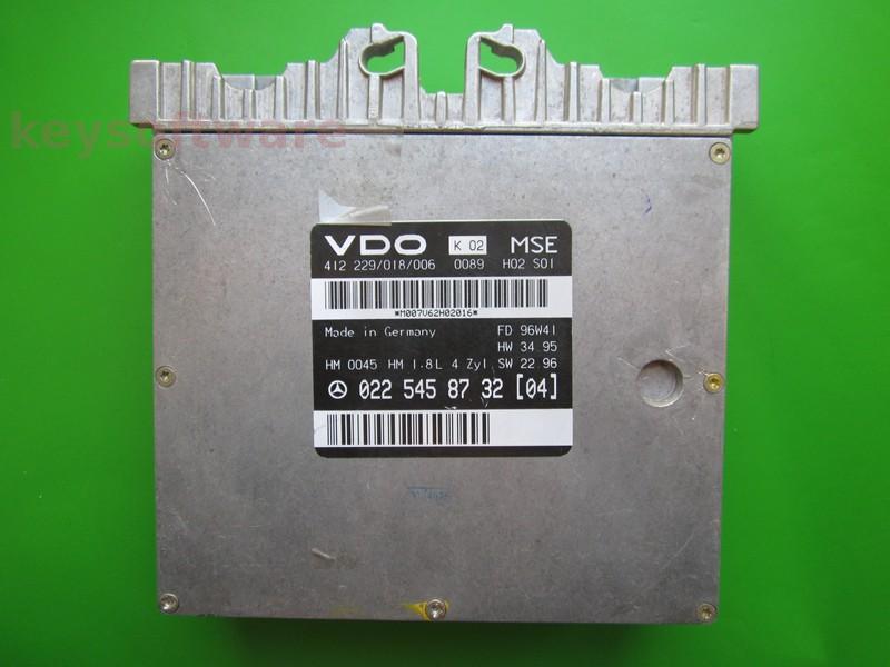 ECU Mercedes C 1.8 0225458732 VDO MSE W202